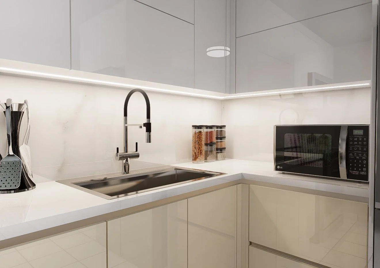 Instalación profesional de cocina PVC